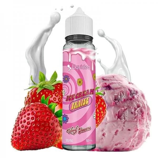Ice Cream Fraise 50ml - Wpuff Flavors by Liquideo - LIQUIDEO | PauseClopes