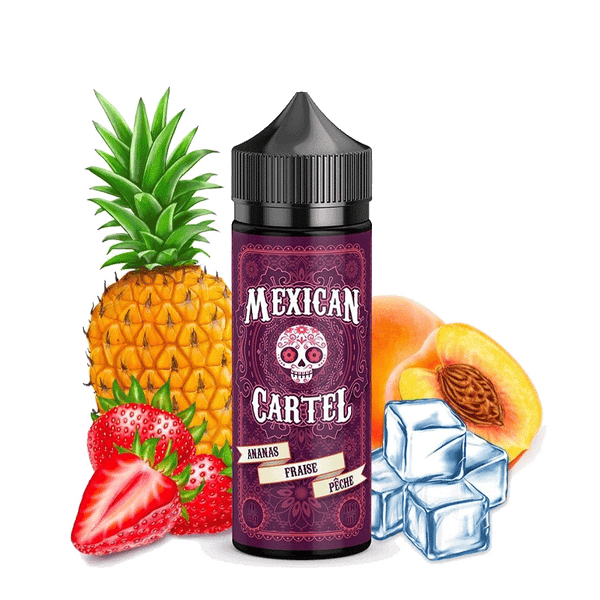 MEXICAN CARTEL MEXICAN CARTEL 100ML ANANAS FRAISE PÊCHE 100ml - Mexican Cartel