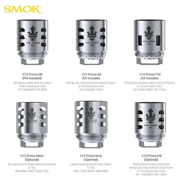 Résistances TFV12 P - Tank (3pcs) - Smok - SMOK | PauseClopes