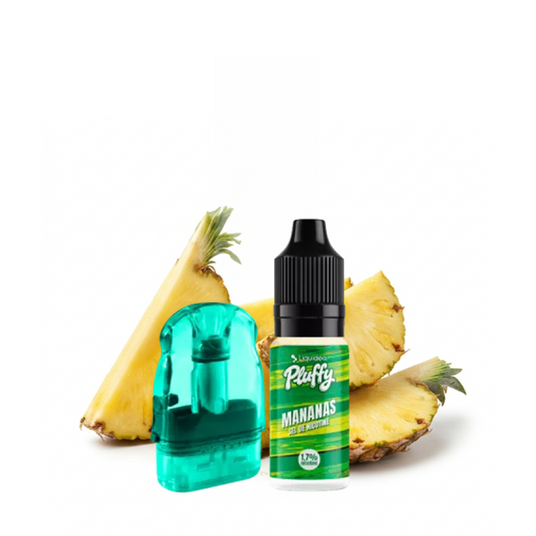 Cartouche Pluffy Ananas 10ml 18mg Liquideo