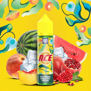 E-liquide ACE Pastèque Grenade Pêche 50ml Maison Fuel
