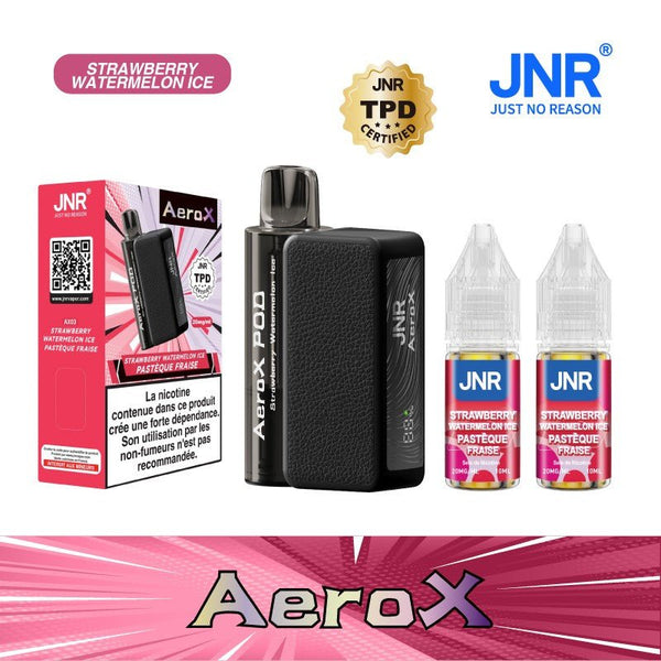 AeroX 32K JNR – Kit Puff Rechargeable 2ml + 2 Flacons 10ml 20mg - JNR | PauseClopes