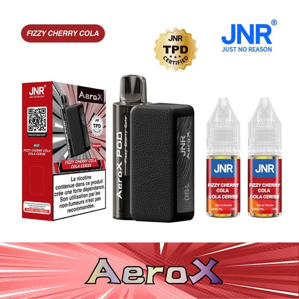 AeroX 32K JNR – Kit Puff Rechargeable 2ml + 2 Flacons 10ml 20mg - JNR | PauseClopes