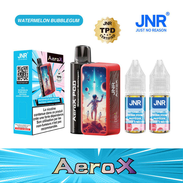 AeroX 32K JNR – Kit Puff Rechargeable 2ml + 2 Flacons 10ml 20mg - JNR | PauseClopes