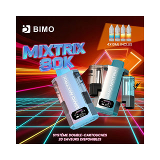 BIMO Mixtrix 80K puff rechargeable double cartouche