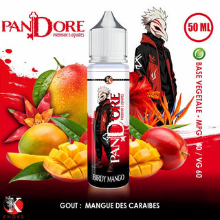 Birdy Mango 50ml Pandore - Knoks - Mangue Extra Frais 0mg - KNOKS | PauseClopes