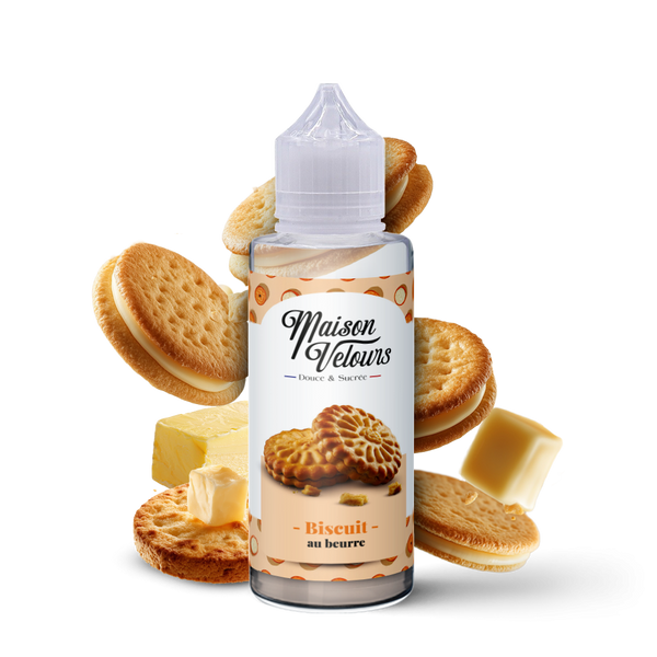 Biscuit au Beurre 100ml Maison Velours - e-liquide gourmand sablé beurre