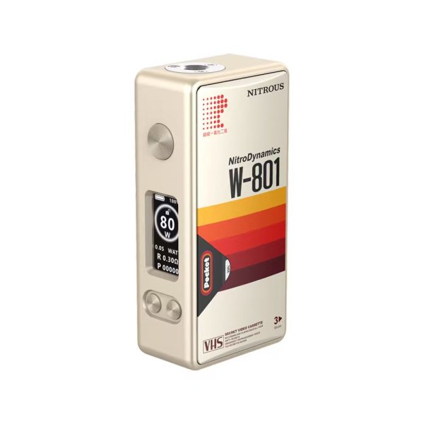 Box Nitrous Pocket Peek Edition 80W Mechvape x Nitrous - finition VHS Dynamics