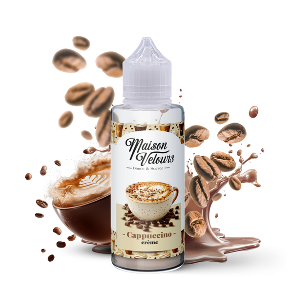 Cappuccino Crème 100ml Maison Velours - e-liquide gourmand café crème