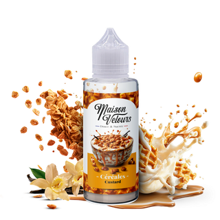 Céréales Custard 100ml Maison Velours - e-liquide gourmand céréales crème vanille