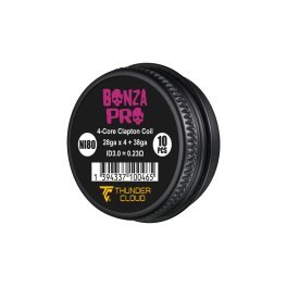 Coils Bonza Pro 4-Core Fused Clapton Ni80 x10 – Thunder Cloud x Vaping Bogan - THUNDER CLOUD X VAPING BOGAN | PauseClopes