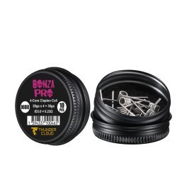 Coils Bonza Pro 4-Core Fused Clapton Ni80 x10 – Thunder Cloud x Vaping Bogan - THUNDER CLOUD X VAPING BOGAN | PauseClopes