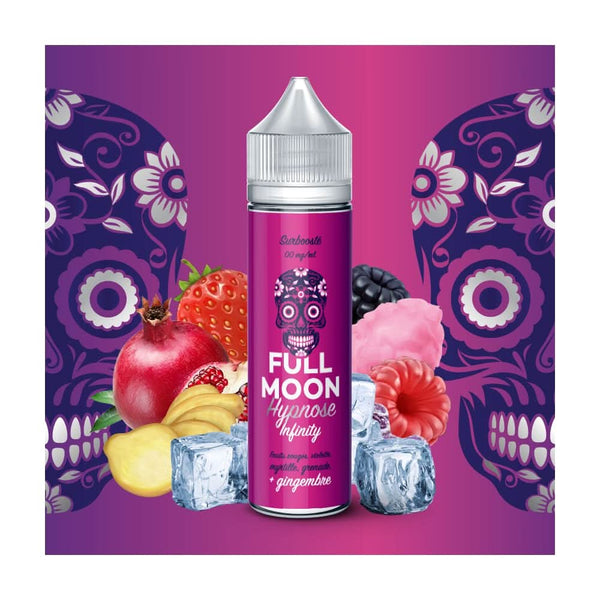 FULL MOON E-Liquides par marques Hypnose Infinity: Fruits Rouges, Barbe à Papa et Gingembre Eliquides Full Moon 50 ml