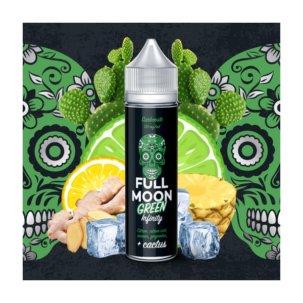 FULL MOON E-Liquides par marques Green Infinity: Citron, Citron Vert, Ananas et Gingembre frais Eliquides Full Moon 50 ml