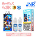 Gorilla X 43K JNR – Kit Puff Rechargeable 15ml + 2 Flacons 10ml 10mg - JNR | PauseClopes