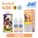 Gorilla X 43K JNR – Kit Puff Rechargeable 15ml + 2 Flacons 10ml 10mg - JNR | PauseClopes