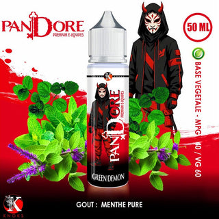 Green Demon 50ml Pandore - Knoks - Menthe Glaciale 0mg - KNOKS | PauseClopes