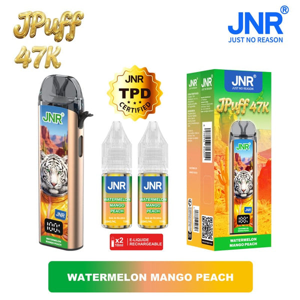 JPuff 47K JNR – Puff Rechargeable 47000 Bouffées 20ml 20mg - JNR | PauseClopes