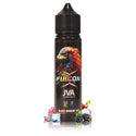 Flacon X JVA 50ml Black Dragon Ice e-liquid bottle with fruity candy design.