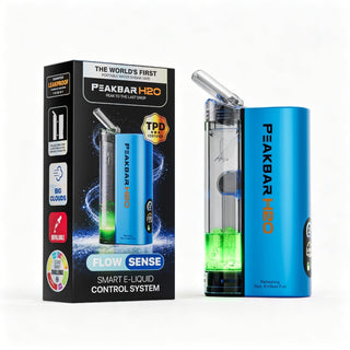 Kit H2O Pro Peakbar chicha à eau portable coloris Azure Blue