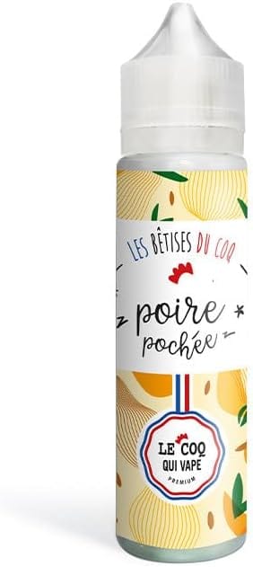 LE COQ QUI VAPE E-Liquides par marques Poire Pochée Les Betises du Coq  50ml