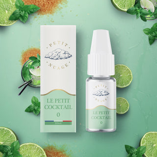 E-liquide Le Petit Cocktail 10 ml - Petit Nuage, mojito menthe citron, de 0 à 16 mg