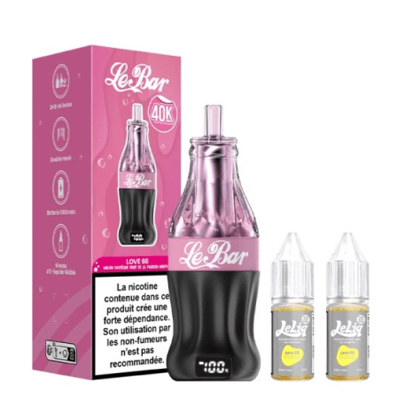 LeBar 40K - Puff Rechargeable 40000 Bouffées 20ml Écran Digital - LEBAR | PauseClopes