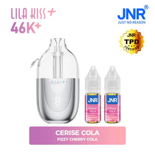 Lila Kiss+ 46K JNR – Puff Rechargeable 46000 Bouffées 20mg - JNR | PauseClopes