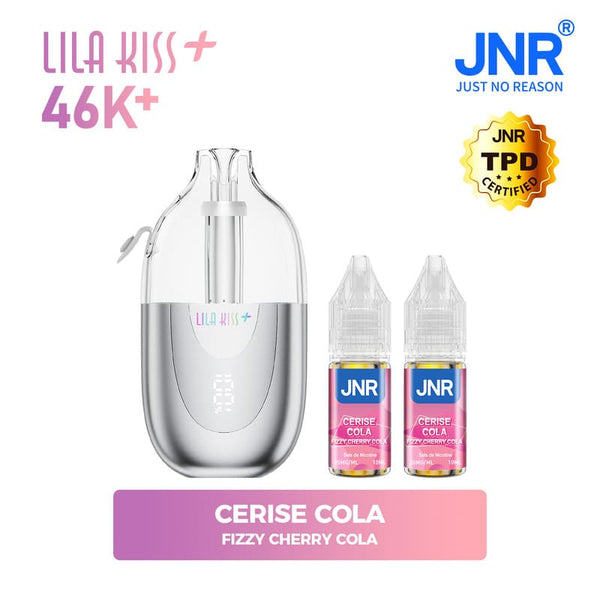 Lila Kiss+ 46K JNR – Puff Rechargeable 46000 Bouffées 20mg - JNR | PauseClopes