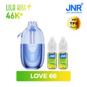 Lila Kiss+ 46K JNR – Puff Rechargeable 46000 Bouffées 20mg - JNR | PauseClopes