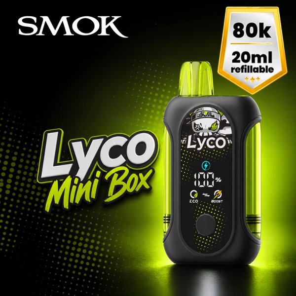 Lyco Mini Box 80K Smok – puff rechargeable 20ml 20mg