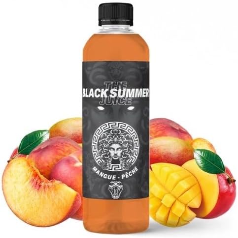 MDS JUICE E-Liquides par marques Black Summer: Mangue et Pêche Medusa juice 500ml