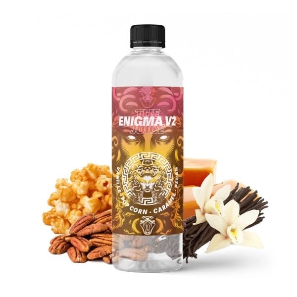 MDS JUICE E-Liquides par marques Enigma V2: vanille, pop-corn, caramel et noix de pécan. Medusa Juice 1 litre