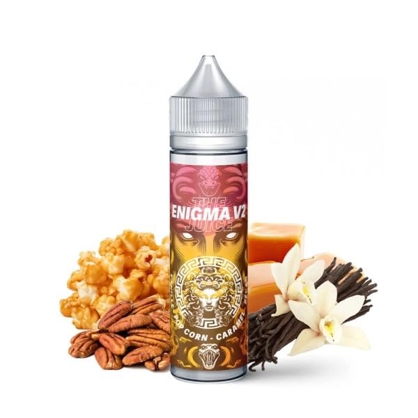 MDS JUICE E-Liquides par marques Enigma V2: Vanille, Pop-Corn, Caramel et noix de Pécan Medusa Juice 50ml