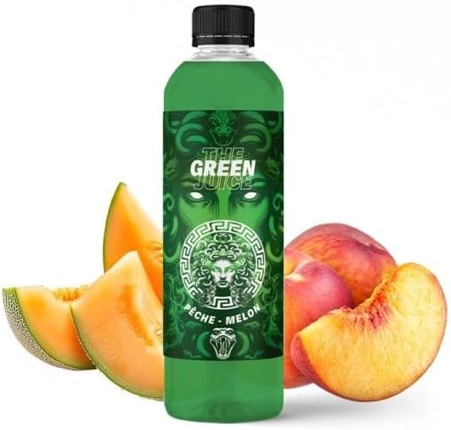 MDS JUICE E-Liquides par marques Green: Pêche et Melon Medusa juice 500ml