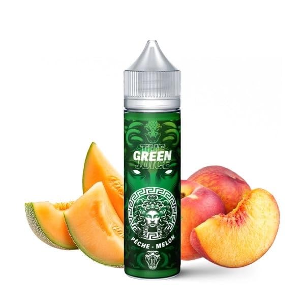 MDS JUICE E-Liquides par marques Green: Pêche et Melon Medusa Juice 50ml