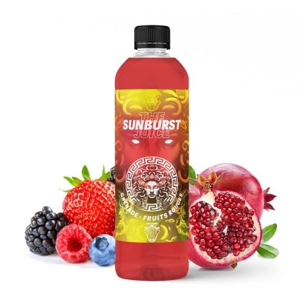 MDS JUICE E-Liquides par marques Sunburst: Fruits rouges et Grenade Medusa Juice 1 litre