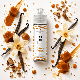 N°102 Le Classic Caramel Vanille 50ml - Maître Vapotier - MAITRE VAPOTIER | PauseClopes