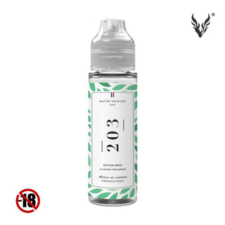 N°203 La Menthe Chlorophylle 50ml - Maître Vapotier - MAITRE VAPOTIER | PauseClopes