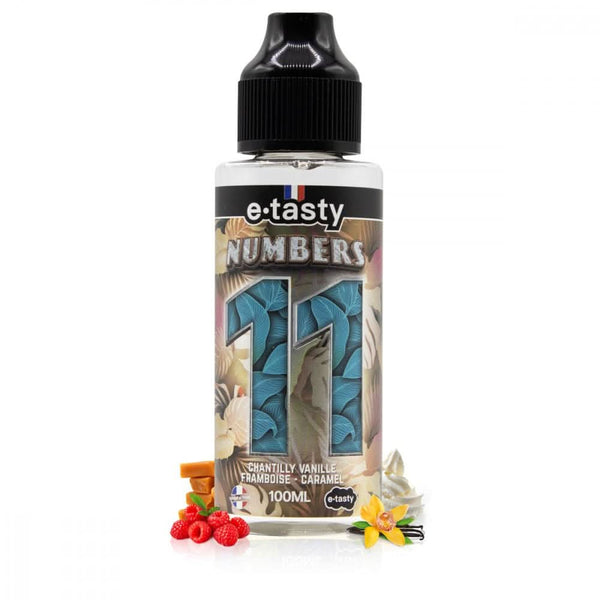 NUMBERS E-Liquides par marques Numbers 11: Chantilly, vanille, Framboise et Caramel Numbers par E.tasty 100ml