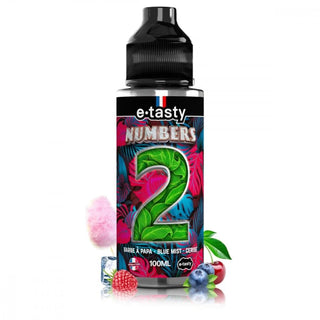 NUMBERS E-Liquides par marques Numbers 2: Framboise, Myrtille, Cerise et Barbe à papa Numbers par E.tasty 100ml