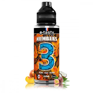 NUMBERS E-Liquides par marques Numbers 3: Pêche, Coco et Passion Numbers par E.tasty 100ml