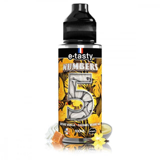 NUMBERS E-Liquides par marques Numbers 5: Custard vanille, Caramel beurre salé et Chantilly Numbers par E.tasty 100ml
