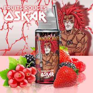 Oskar 100ml Thunder Vape by Guilab - e-liquide fruits rouges fraise framboise canneberge shortfill