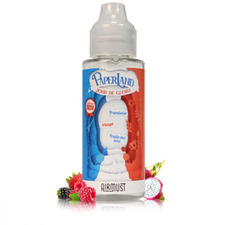 Airmust E-Liquides par marques Framboise – Pitaya – Fruits des bois Paperland 100ml