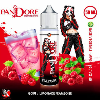Pink Panda 50ml Pandore - Knoks - Limonade Framboise Extra Frais 0mg - KNOKS | PauseClopes