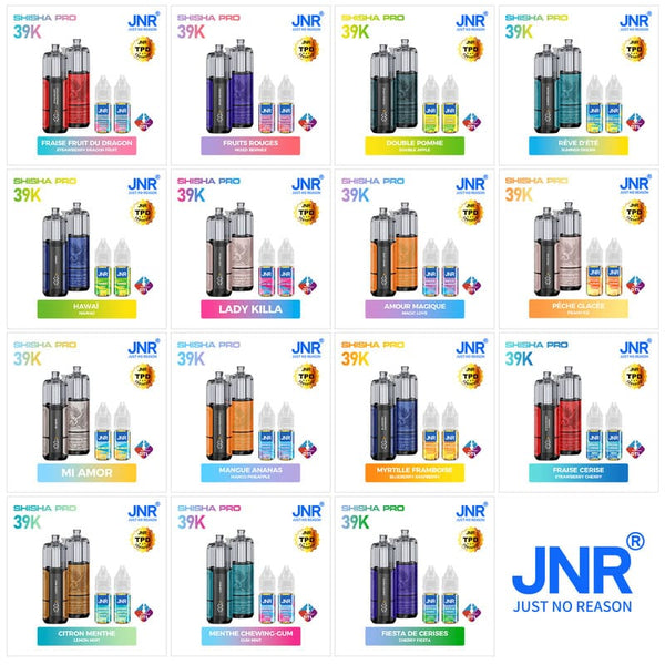 Shisha Pro 39K JNR – Puff Rechargeable 39000 Bouffées 6mg - JNR | PauseClopes
