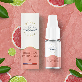 E-liquide Sironade Pamplemousse 10 ml - Petit Nuage, limonade pamplemousse, de 0 à 16 mg