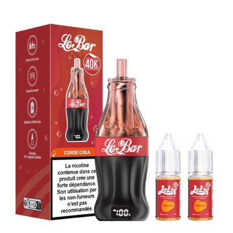 LeBar 40K Cerise Cola - Puff rechargeable 40000 bouffées