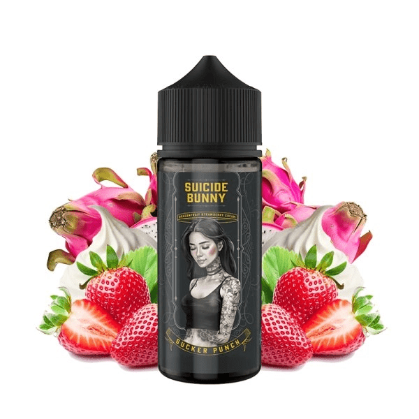 SUICIDE BUNNY Sucker Punch: Fraise, Fruit du Dragon et Crème Suicide Bunny 100ml